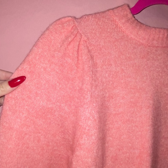 H&M Pink Long Sleeve Cozy Soft Sweater Top Extra Small XS Cute Barbie NEW - Picture 4 of 8